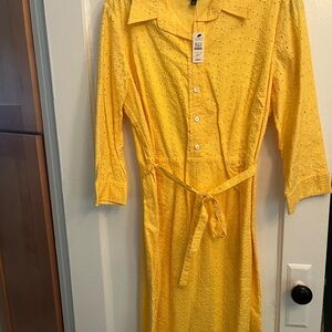 Talbots 16WP Eyelet Shirt Dress